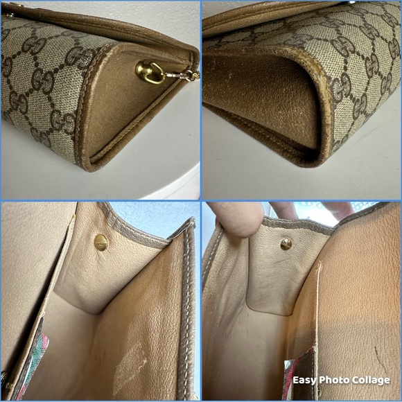 ✅Authentic GUCCI  GG PVC Leather Crossbody Bag - Picture 8 of 17